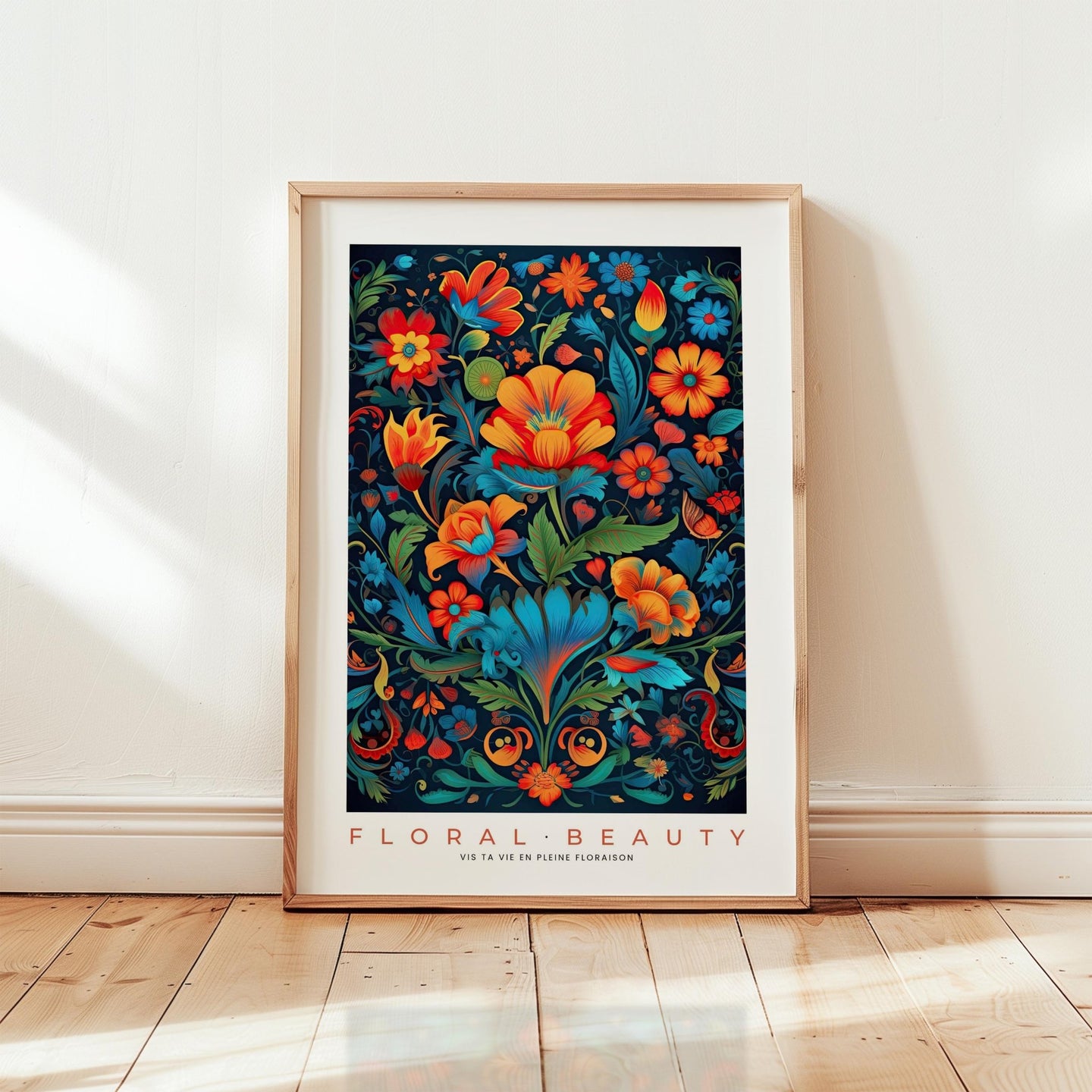 Whimsical Floral Pattern Poster - Poster - Flower Poster