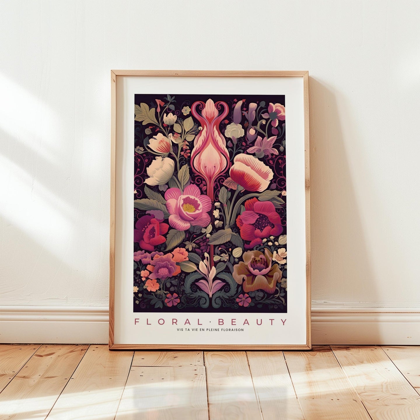 Whimsical Floral Pattern Poster - Poster - Flower Poster