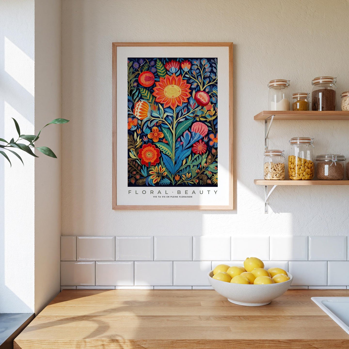 Whimsical Floral Pattern Poster - Poster - Flower Poster