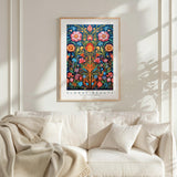Whimsical Floral Pattern Poster - Poster - Flower Poster
