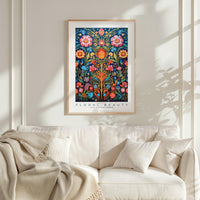 Whimsical Floral Pattern Poster - Poster - Flower Poster