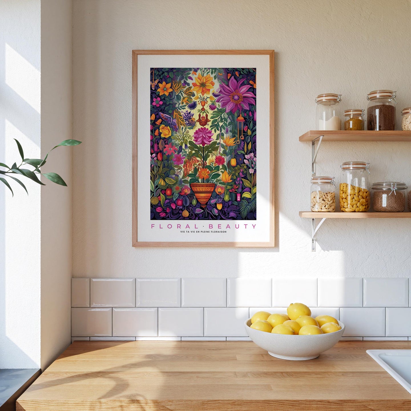 Whimsical Floral Pattern Poster - Poster - Flower Poster