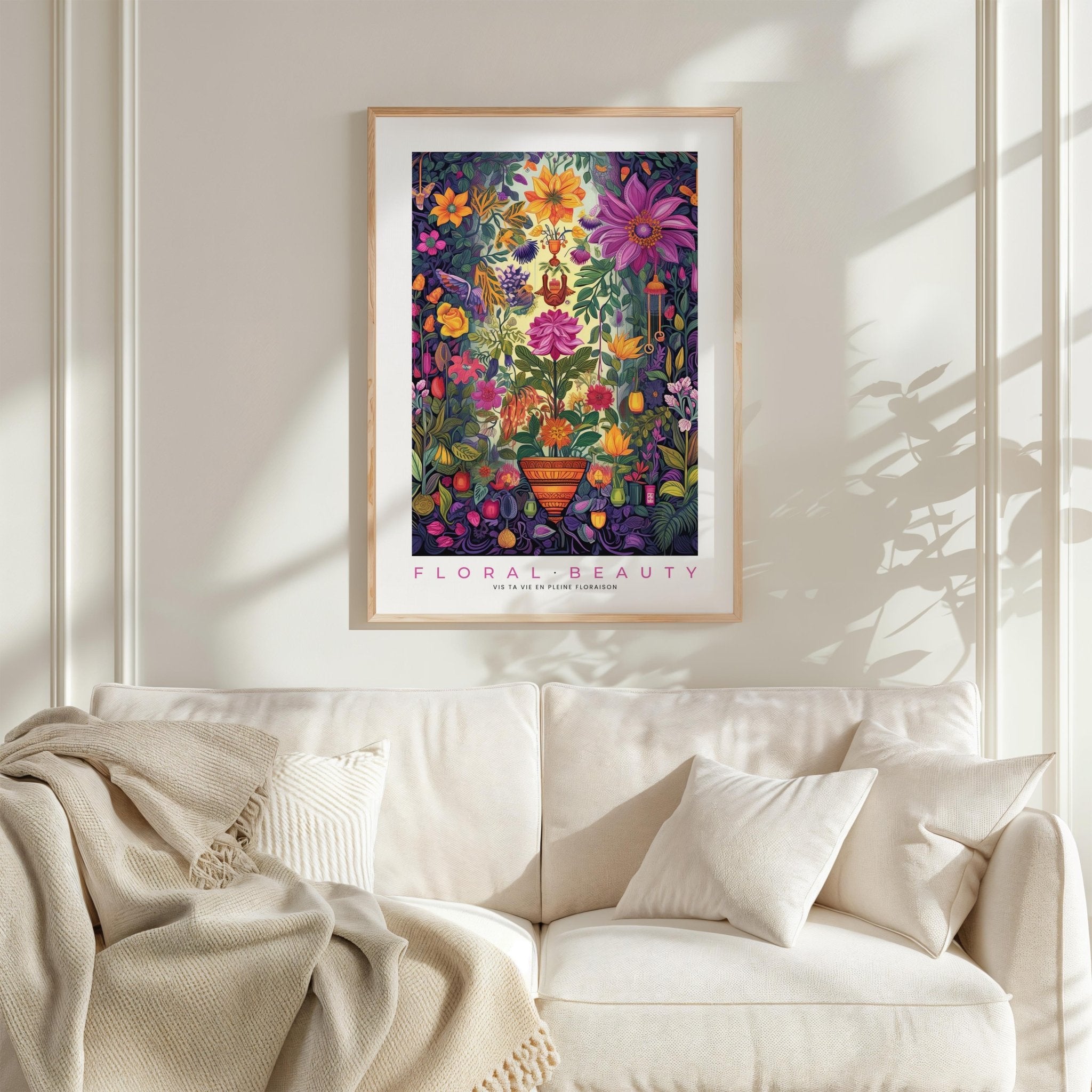 Whimsical Floral Pattern Poster - Poster - Flower Poster