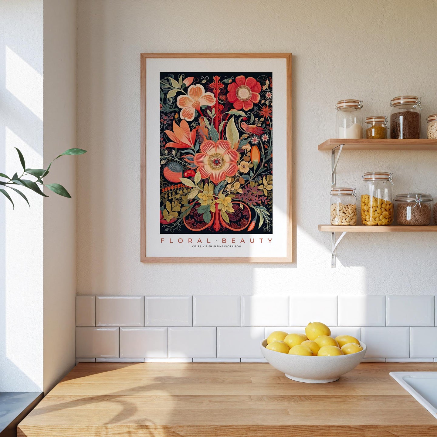 Whimsical Floral Pattern Poster - Poster - Flower Poster