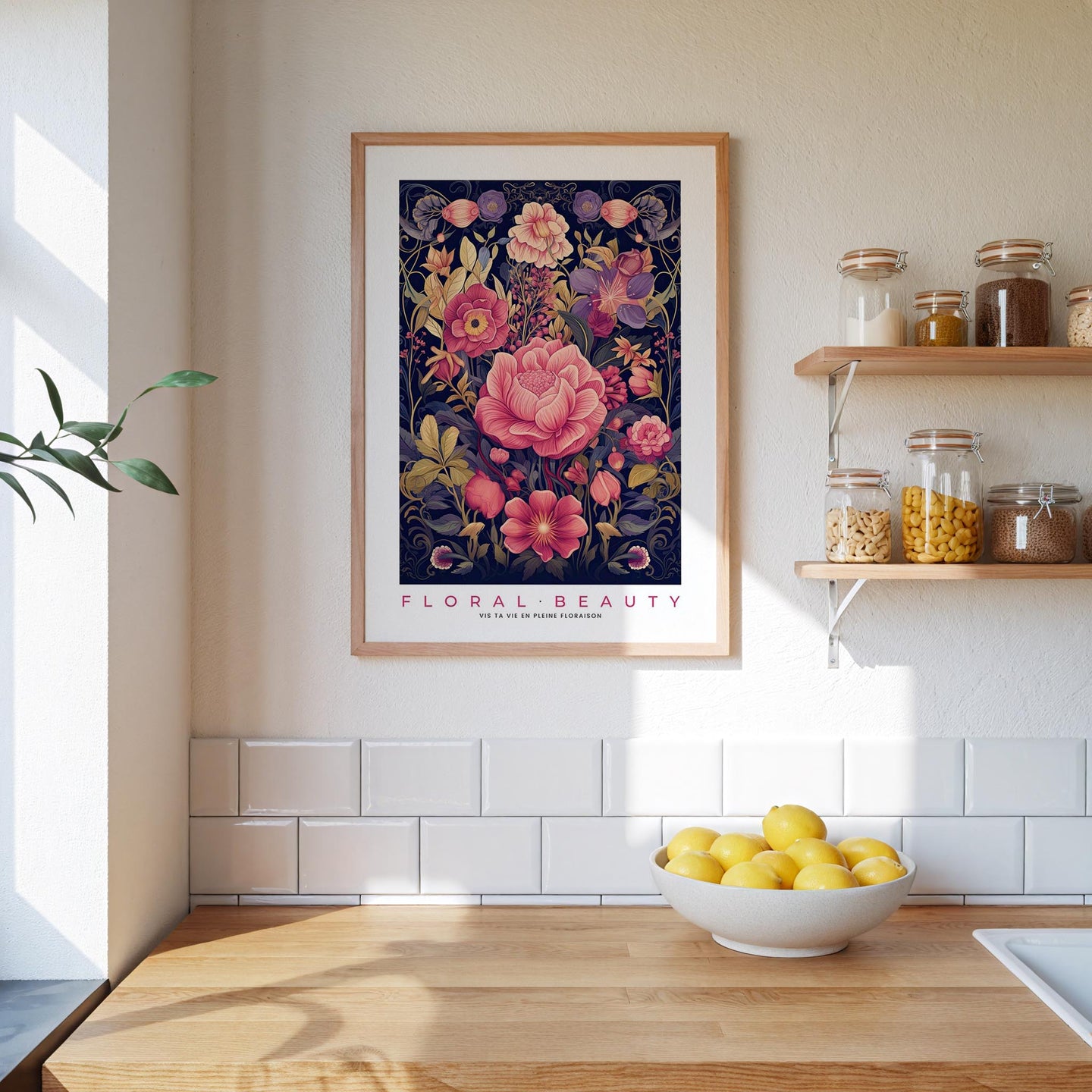 Whimsical Floral Pattern Poster - Poster - Flower Poster