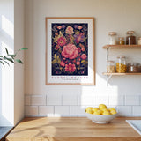 Whimsical Floral Pattern Poster - Poster - Flower Poster