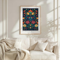 Whimsical Floral Pattern Poster - Poster - Flower Poster