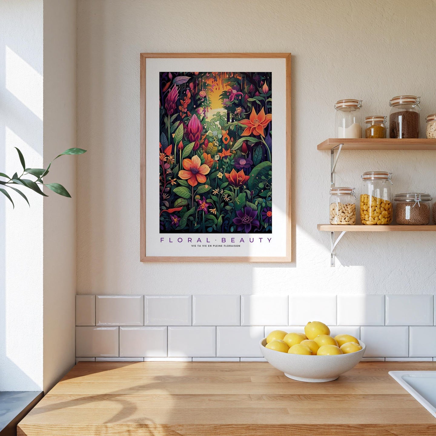 Whimsical Floral Pattern Poster - Poster - Flower Poster