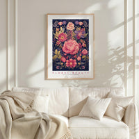 Whimsical Floral Pattern Poster - Poster - Flower Poster