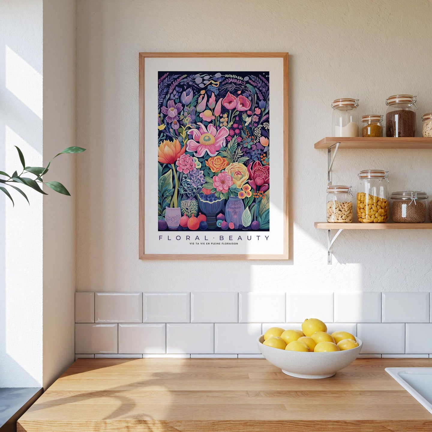 Whimsical Floral Pattern Poster - Poster - Flower Poster