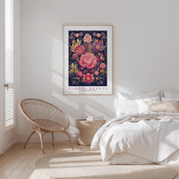 Whimsical Floral Pattern Poster - Poster - Flower Poster