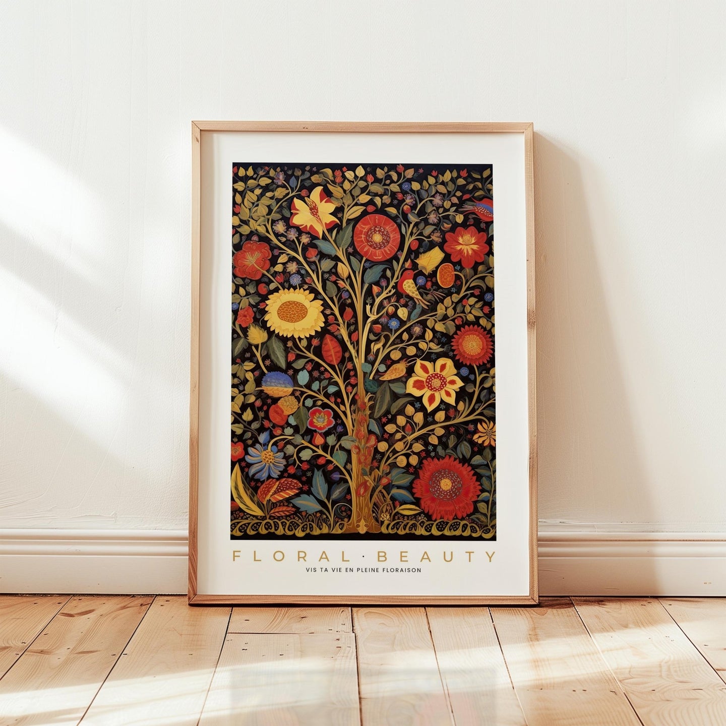 Whimsical Floral Pattern Poster - Poster - Flower Poster