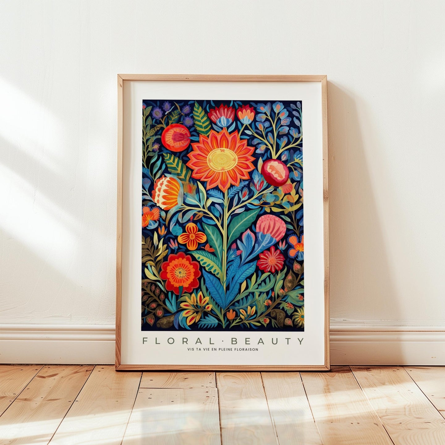 Whimsical Floral Pattern Poster - Poster - Flower Poster