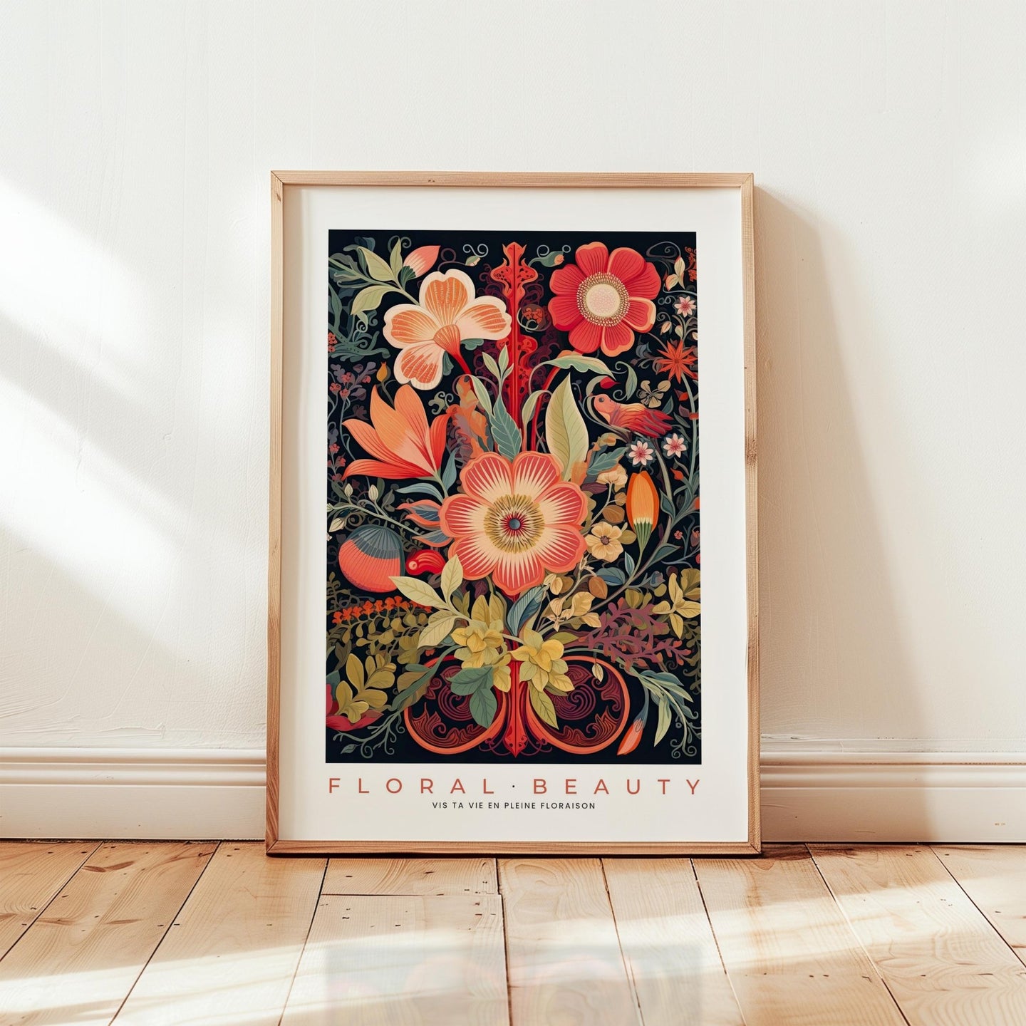Whimsical Floral Pattern Poster - Poster - Flower Poster