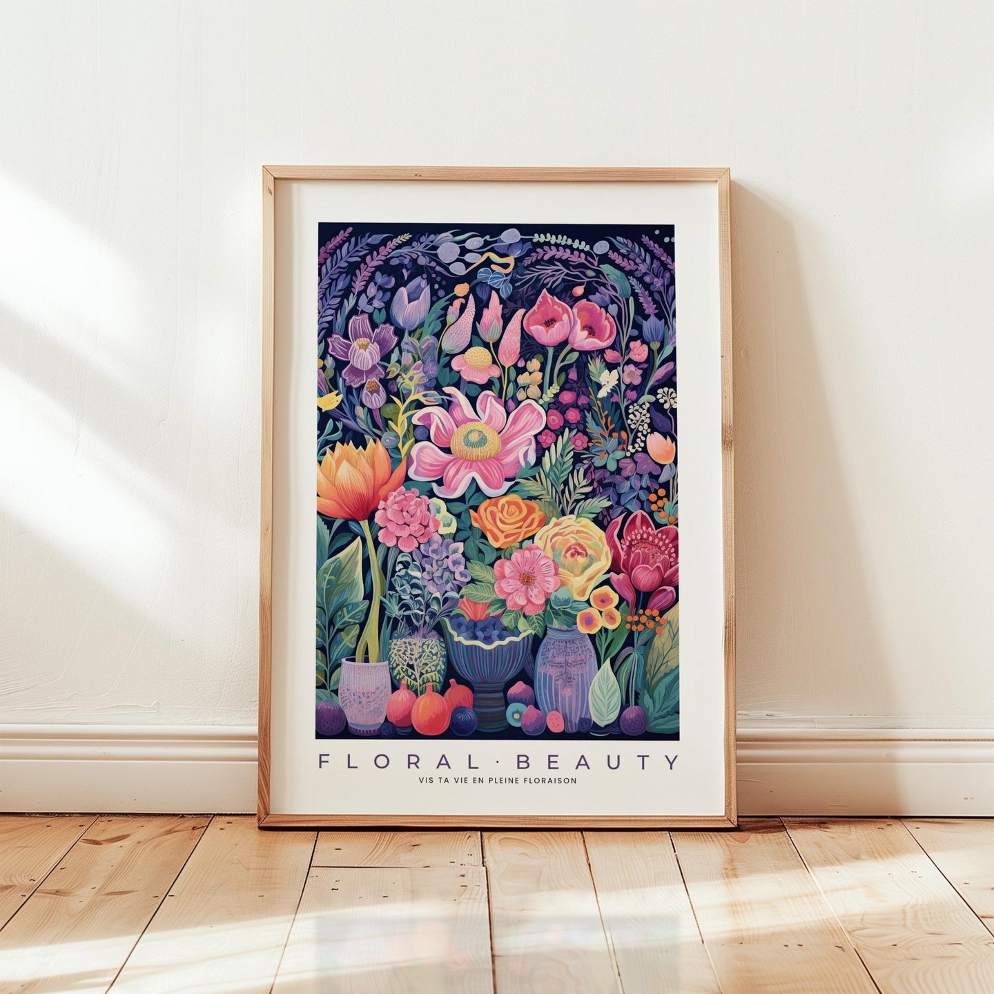 Whimsical Floral Pattern Poster - Poster - Flower Poster