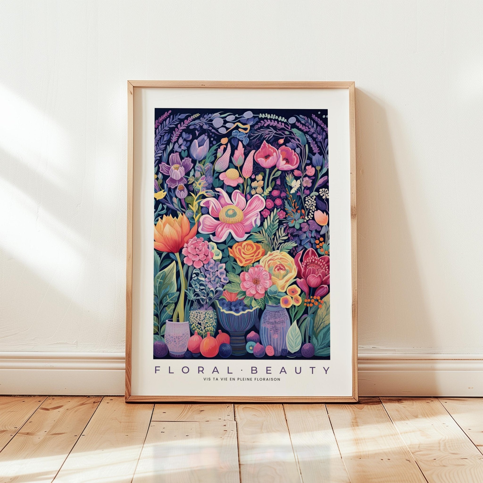 Whimsical Floral Pattern Poster - Poster - Flower Poster