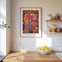Whimsical Floral Pattern Poster - Poster - Flower Poster