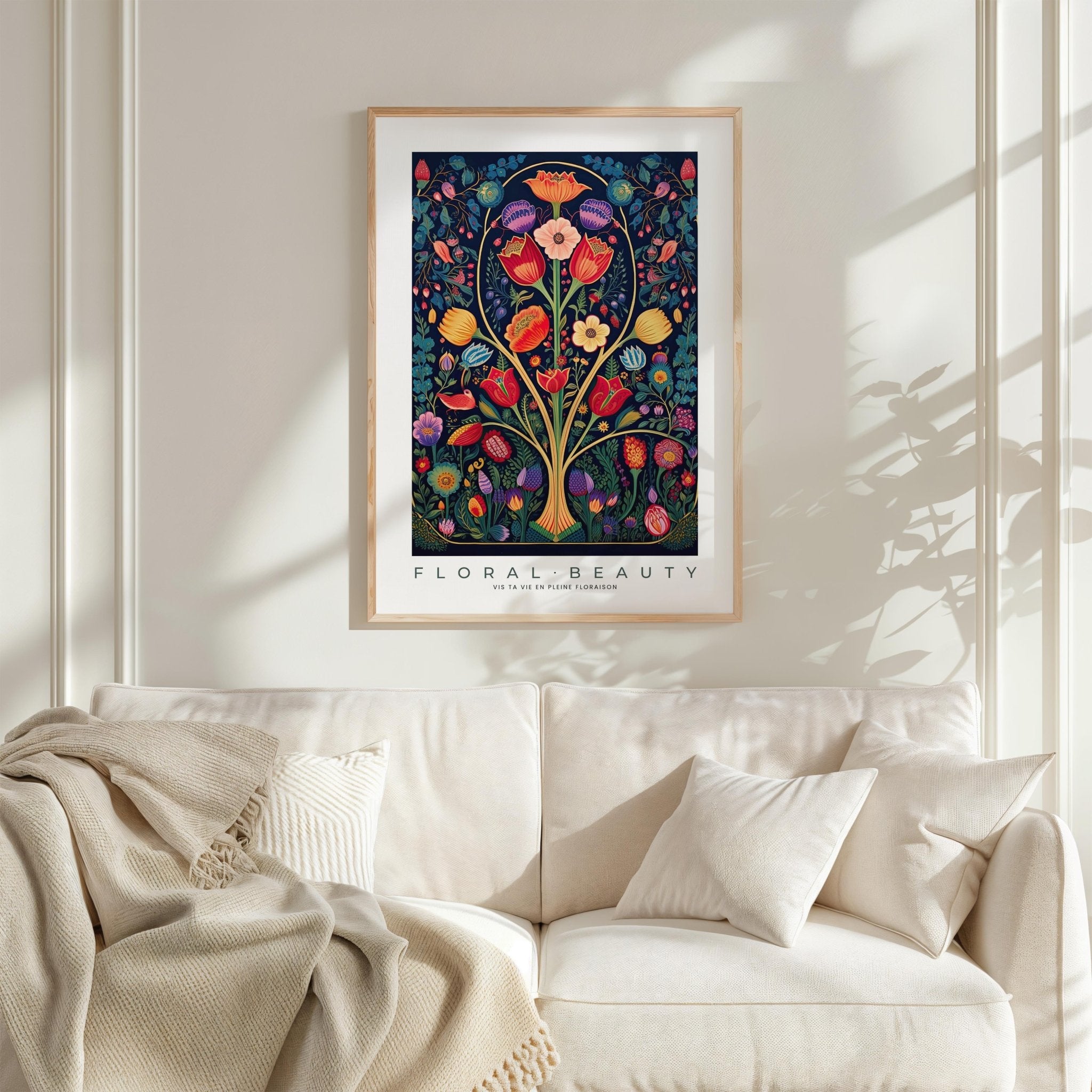 Whimsical Floral Pattern Poster - Poster - Flower Poster