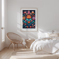 Whimsical Floral Pattern Poster - Poster - Flower Poster