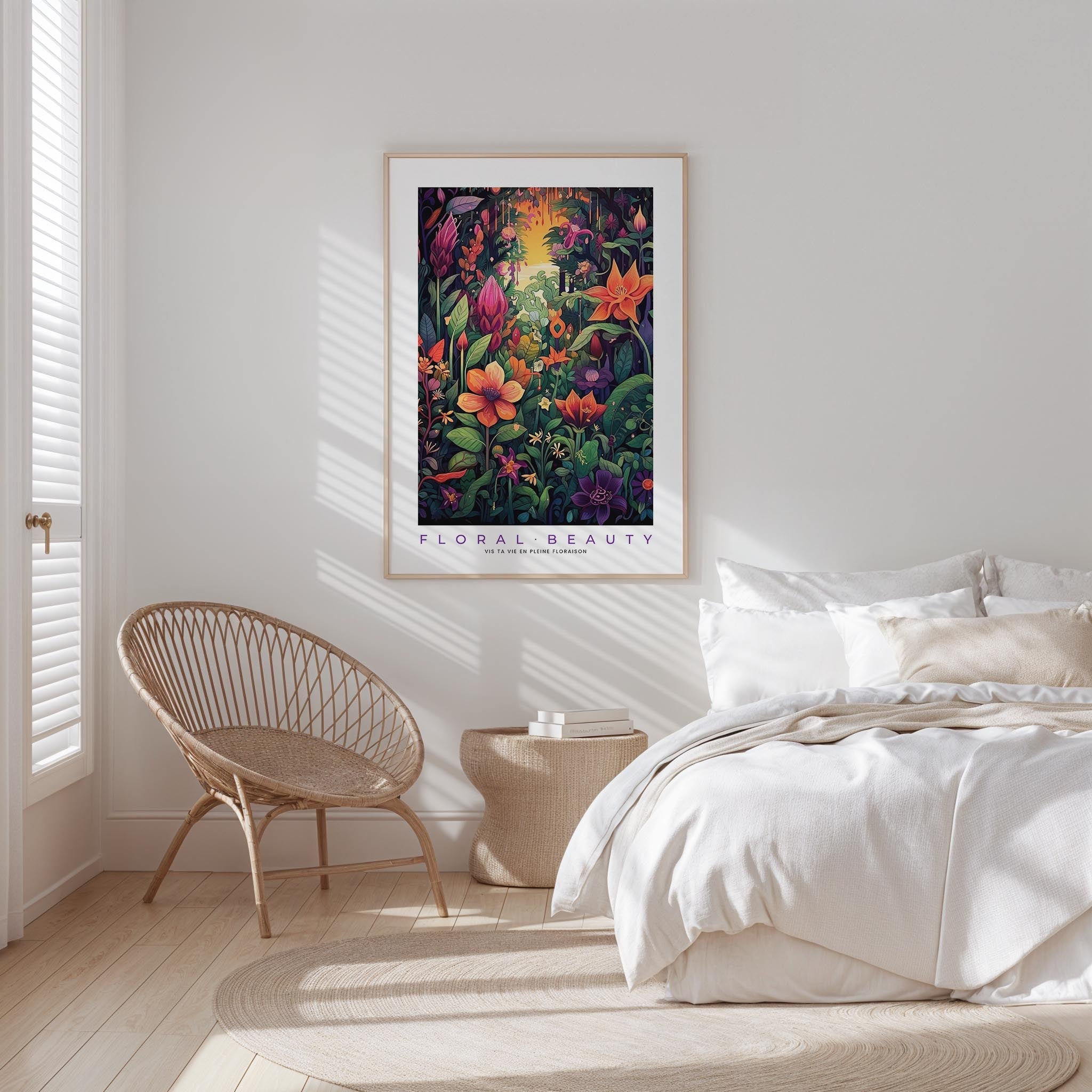 Whimsical Floral Pattern Poster - Poster - Flower Poster