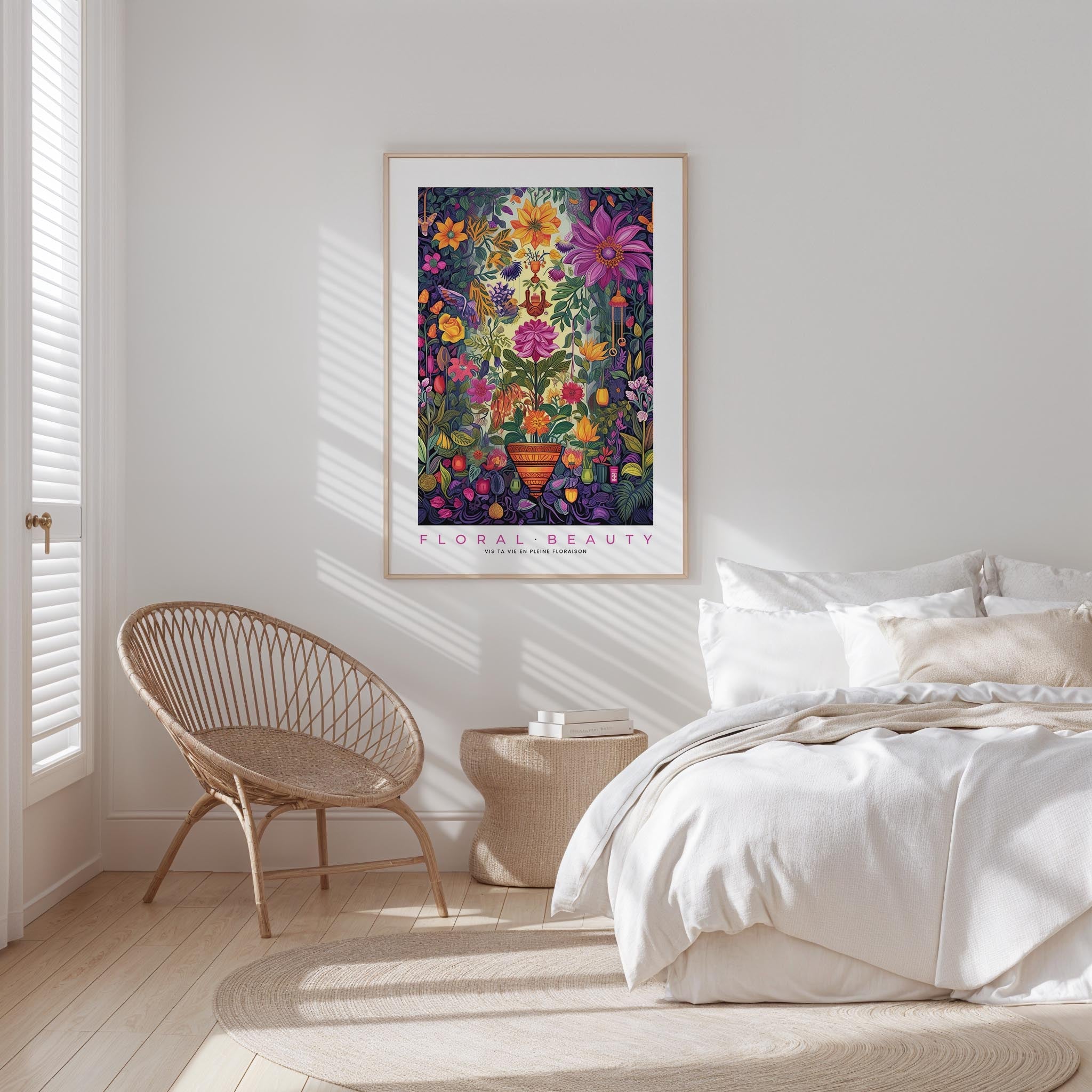 Whimsical Floral Pattern Poster - Poster - Flower Poster
