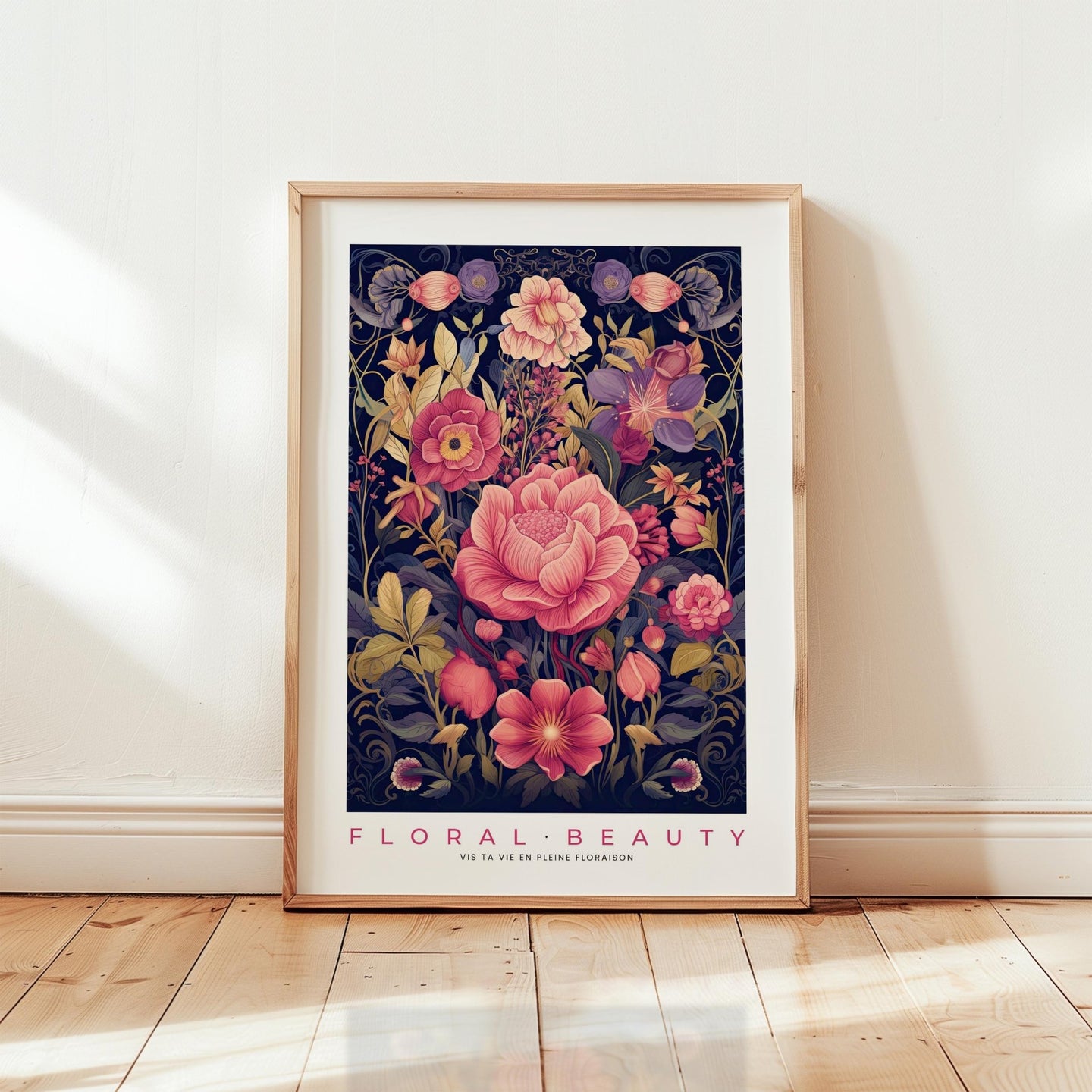 Whimsical Floral Pattern Poster - Poster - Flower Poster