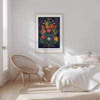 Whimsical Floral Pattern Poster - Poster - Flower Poster