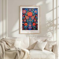 Whimsical Floral Pattern Poster - Poster - Flower Poster