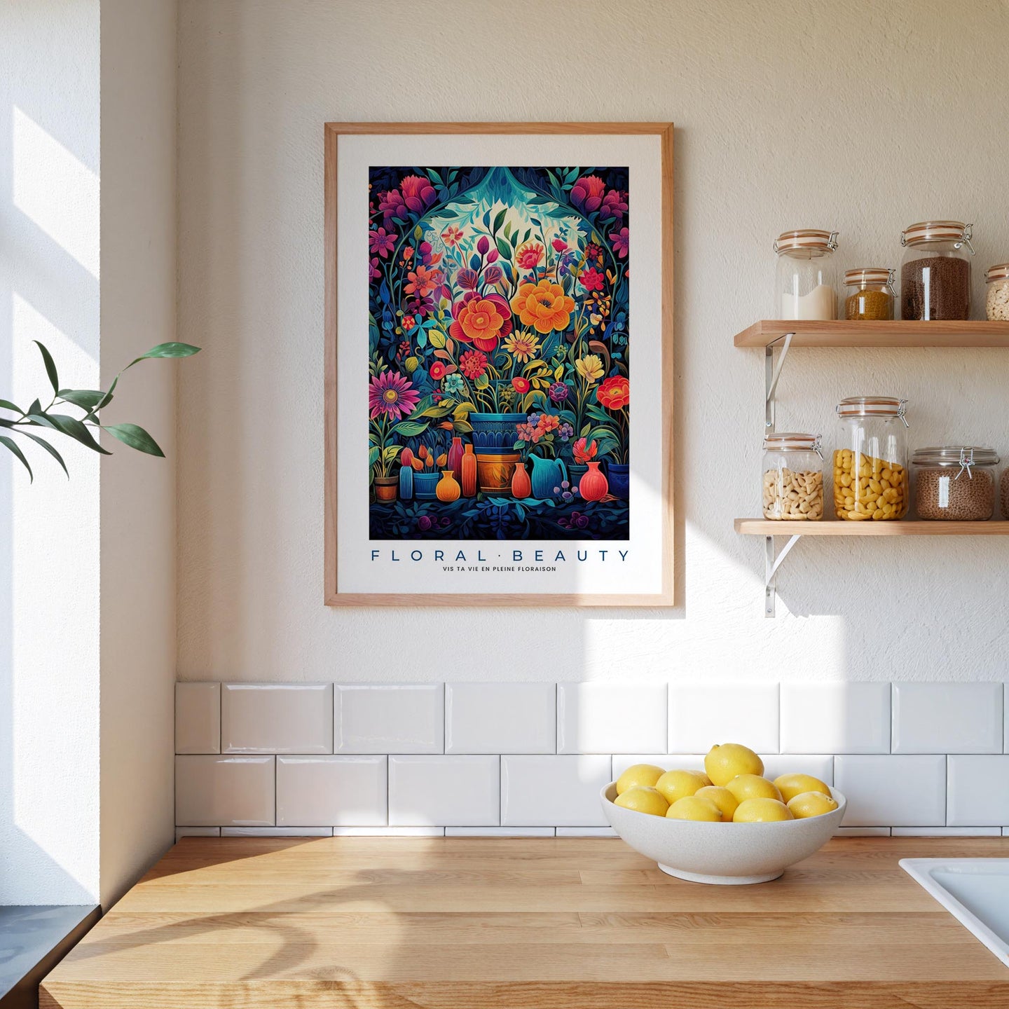 Whimsical Floral Pattern Poster - Poster - Flower Poster