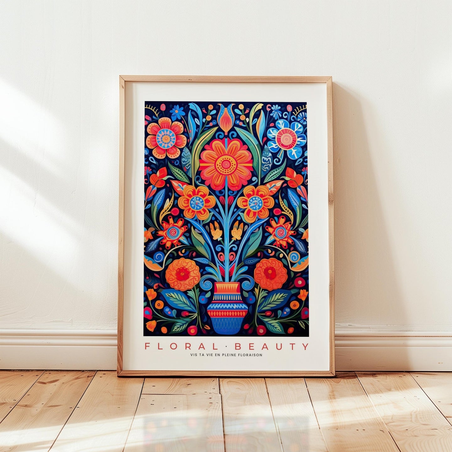 Whimsical Floral Pattern Poster - Poster - Flower Poster