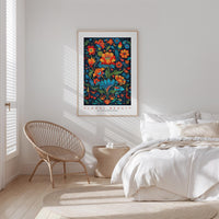 Whimsical Floral Pattern Poster - Poster - Flower Poster