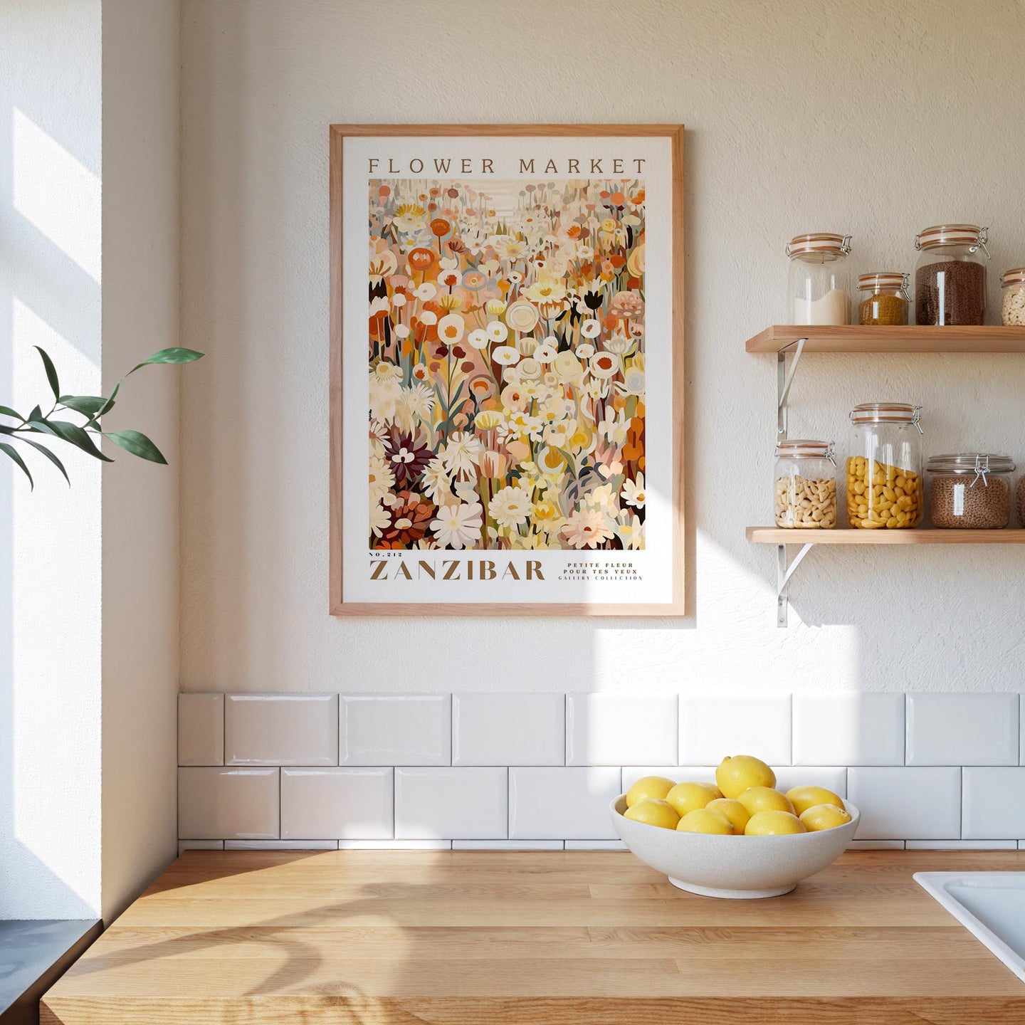 Zanzibar Flower Market Poster - Poster - Flower Poster