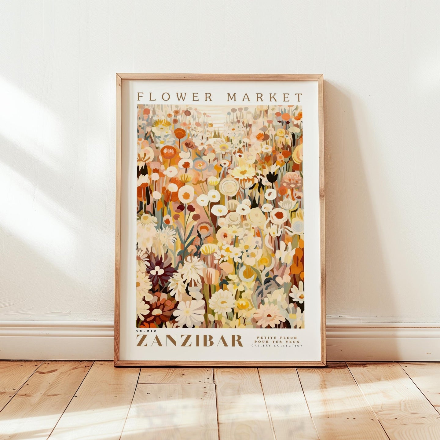 Zanzibar Flower Market Poster - Poster - Flower Poster